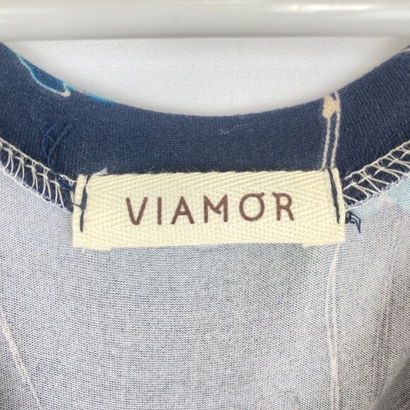 Viamor Women’s Cold Shoulder Floral Top Long Sleeve Black Rust Teal Size M - Picture 12 of 12